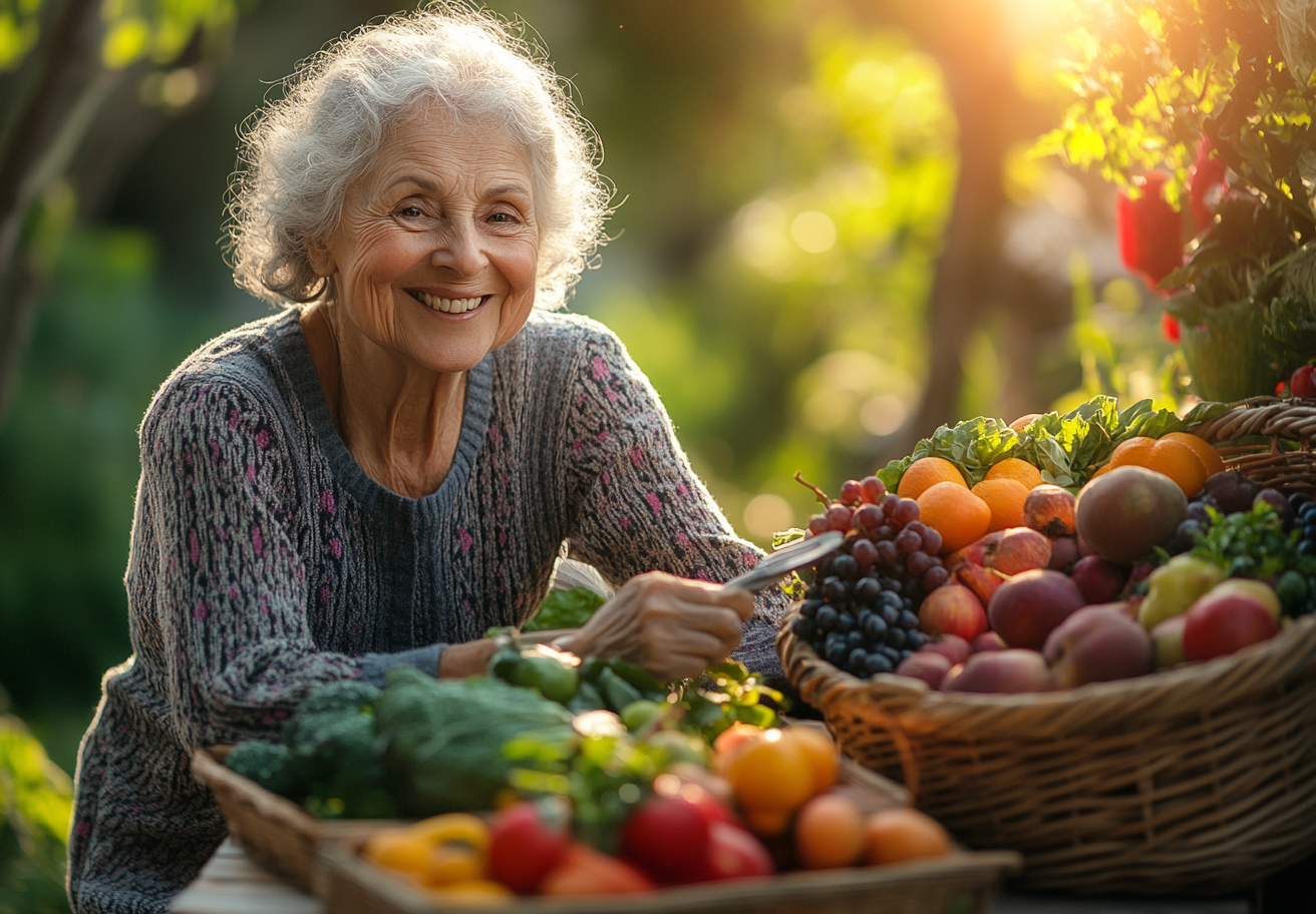 Різноманітні здорові страви на столі